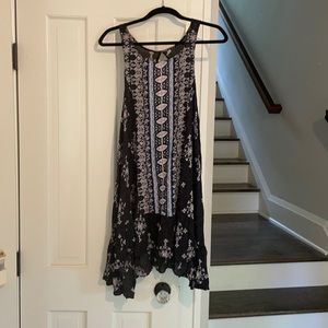 Free People Flowy Navy Blue Boho Dress